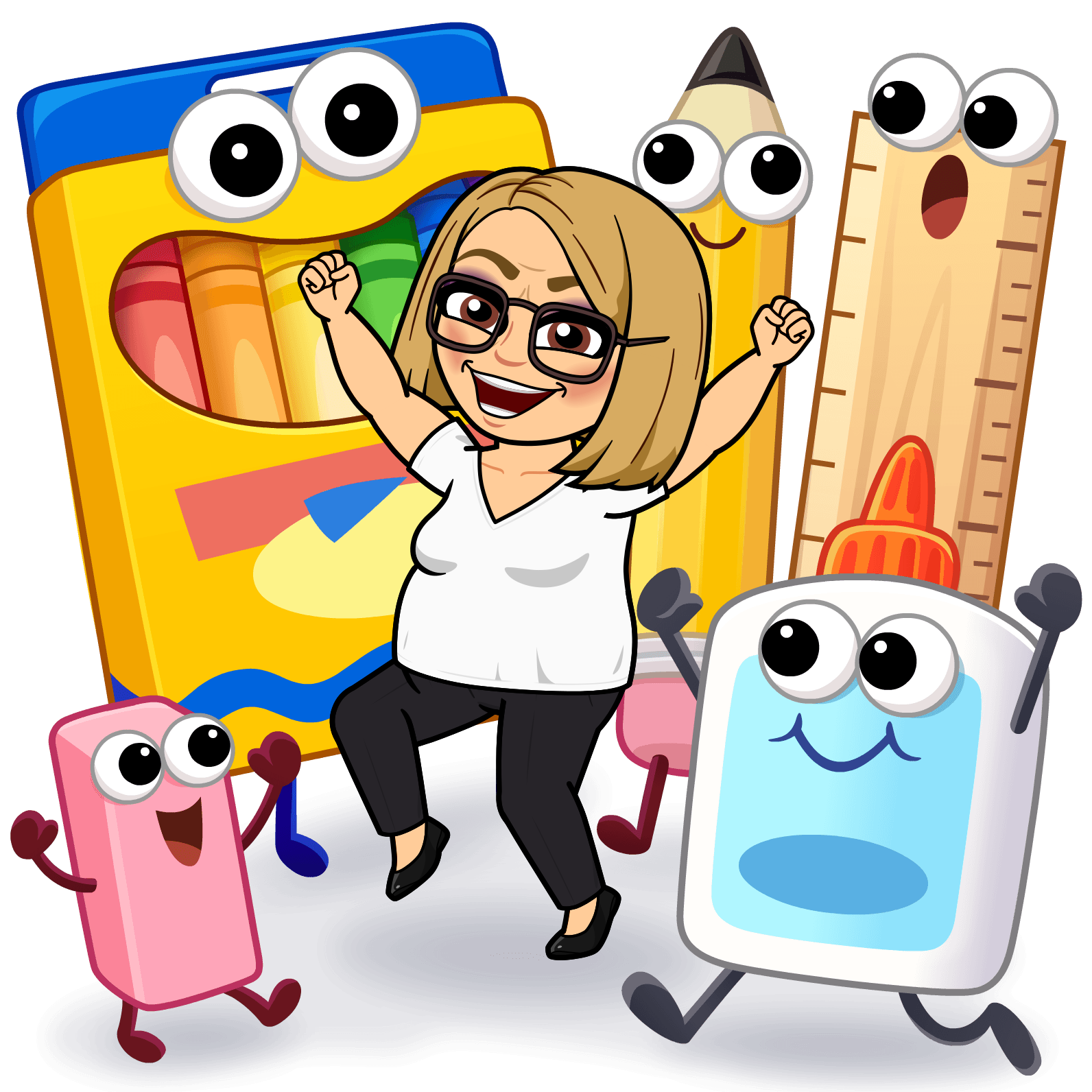 Mascotas escolares (ilustración)